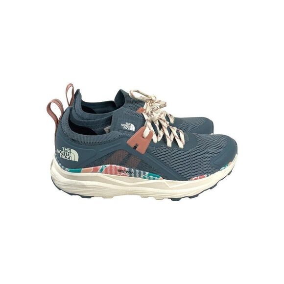 The North Face Women’s VECTIV Hypnum Trail Hiking Running Gray Rose Blue Sz 7.5 - Picture 4 of 6